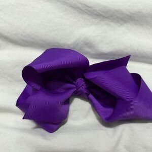 Purple Hair Bow for Kids